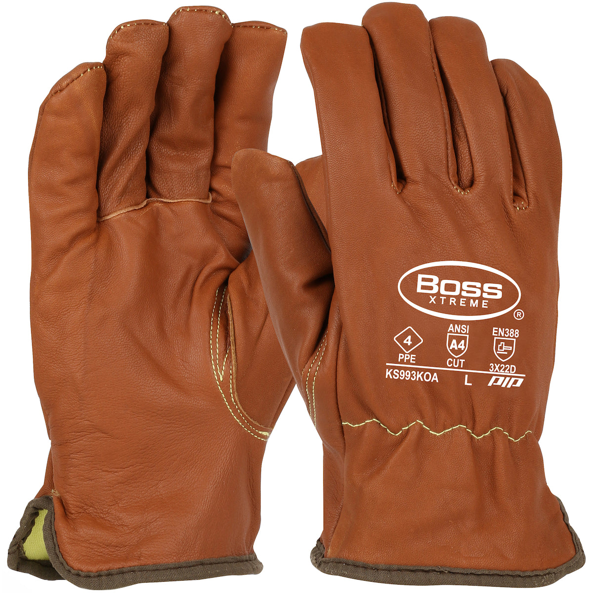 Boss AR Top Grain Goatskin Leather Driver’s Gloves with Oil Armor™ Finish and Para-Aramid Lining