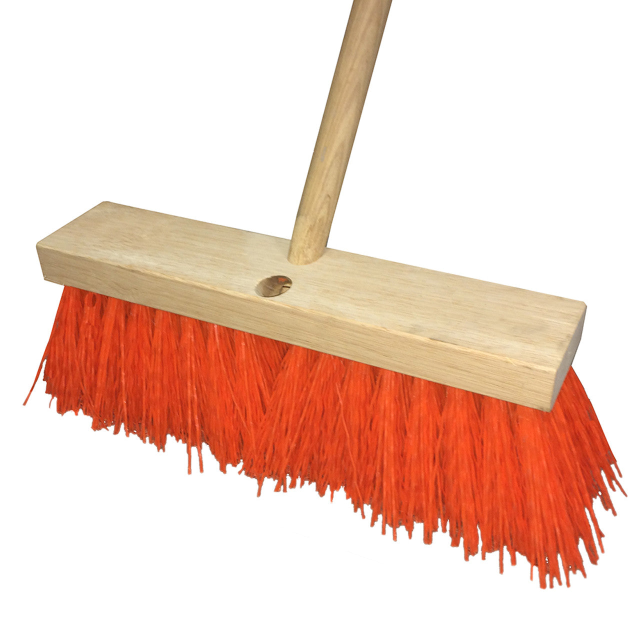 16" Orange Poly Street Broom 1316-O
