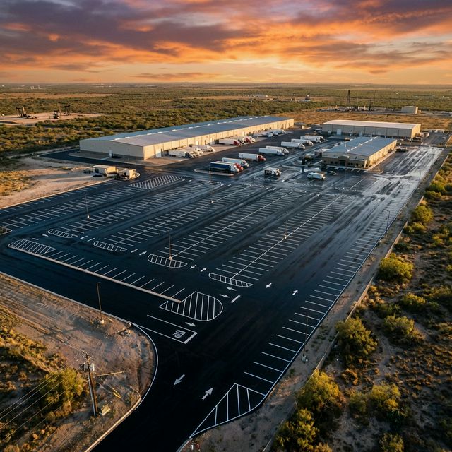 Aerial map of San Antonio commercial center
